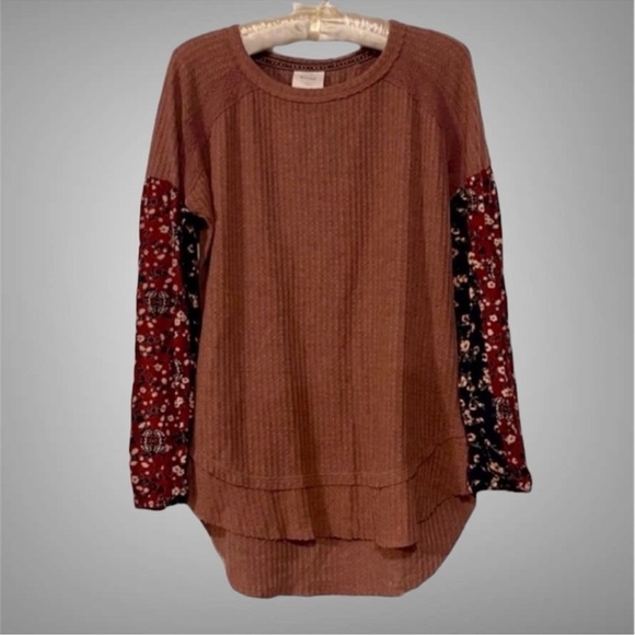 KNOX ROSE BOHO THERMAL TOP SIZE XS - Picture 1 of 6